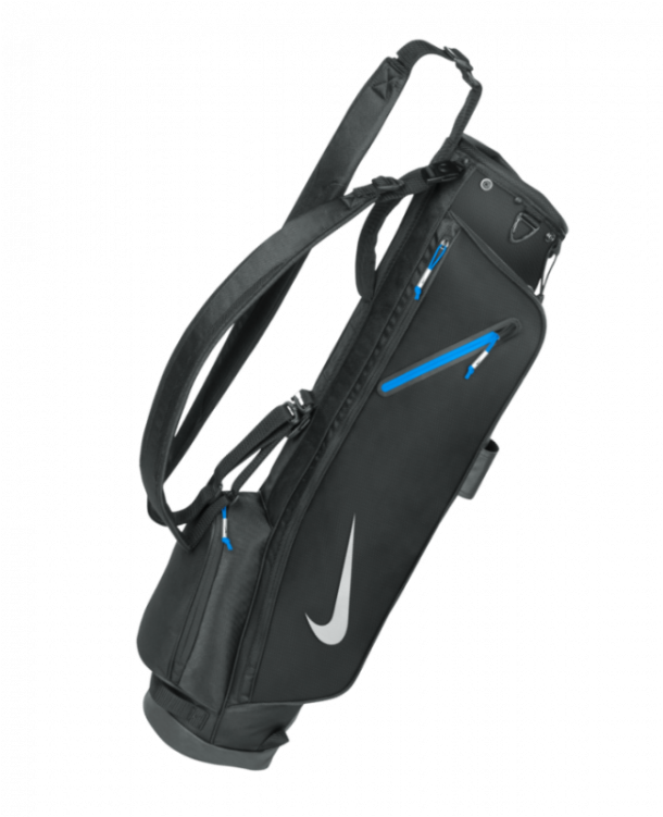 Nike Golf Half Carry Bag, Male, Black/silver/blue (750x750), Png Download