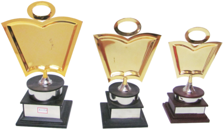 Book Plate Award Trophies - Book Trophy (500x375), Png Download