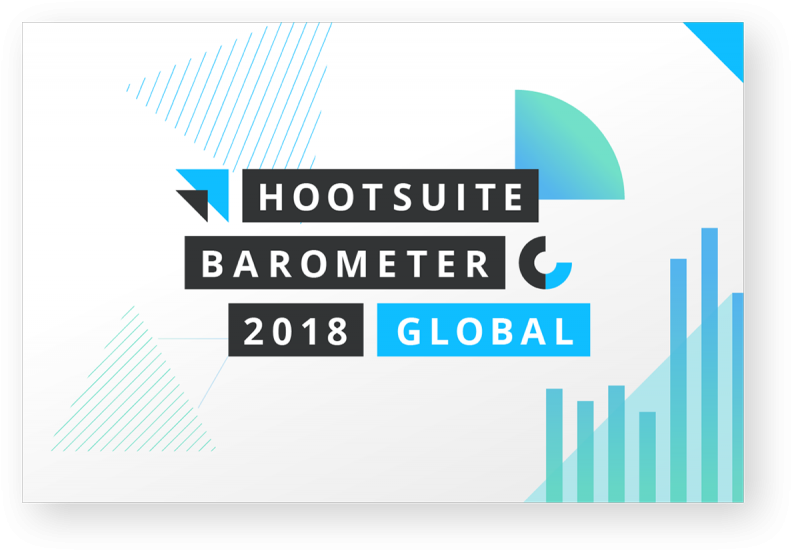 Hootsuite Barometer 2018 Global Report - Hootsuite Barometer 2018 (800x559), Png Download