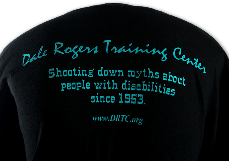 Black T-shirt With "dale Rogers Training Center - Delhi Rajasthan Transport Co. Ltd. (800x800), Png Download