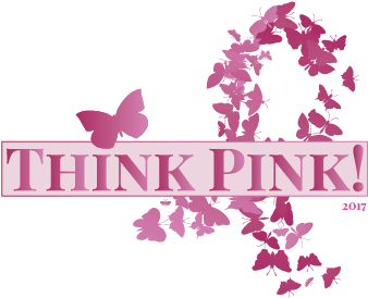 Think Pink Logo - Breast Cancer Butterflies - Tote Bags (480x391), Png Download