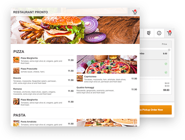 Wix Restaurant Online Ordering System For Your Website - Menu (624x472), Png Download