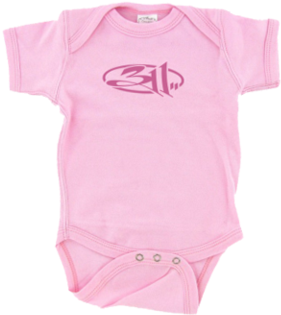 Pink Logo Onesie - 311 Band (384x480), Png Download