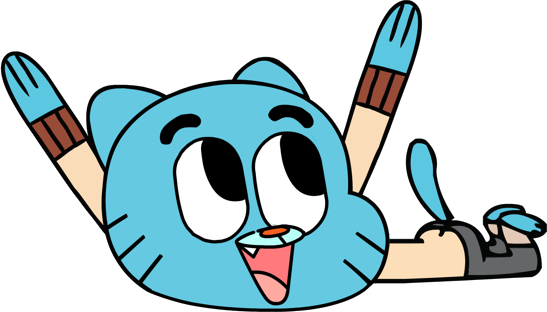 Happyanimation 0002 - Amazing World Of Gumball Gif Png (547x312), Png Download