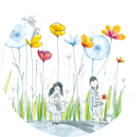 Carte Ronde 13,8cm Francesca Quatraro "dans Les Fleurs" - Multi Pink And Brown Rainbow Necklace Made (458x594), Png Download