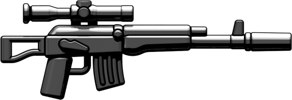 Ak-sv Gallery 1 - Brickarms Ak 12 Black (600x206), Png Download