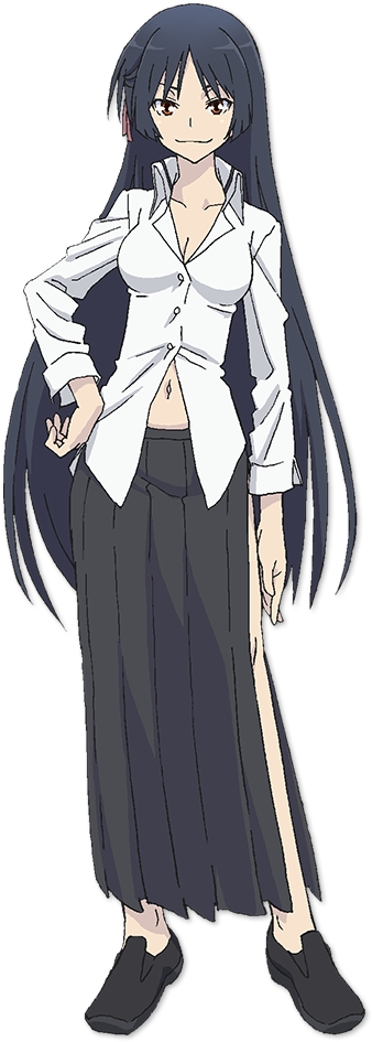 Akio Fudo Anime Character Full Body - Trinity Seven Arata And Akio (400x960), Png Download
