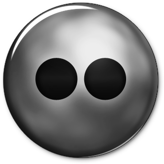 102364 Ultra Glossy Silver Button Icon Social Media - Circle (460x460), Png Download
