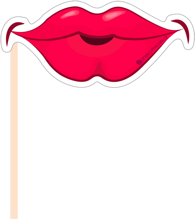Booth Props Lips Png (900x900), Png Download