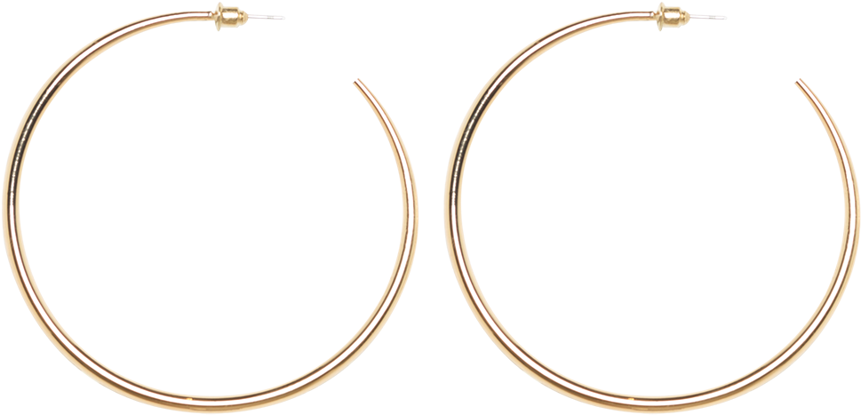 Med Super Hoop Earrings In Colour Gold Earth - Earring (1000x1500), Png Download