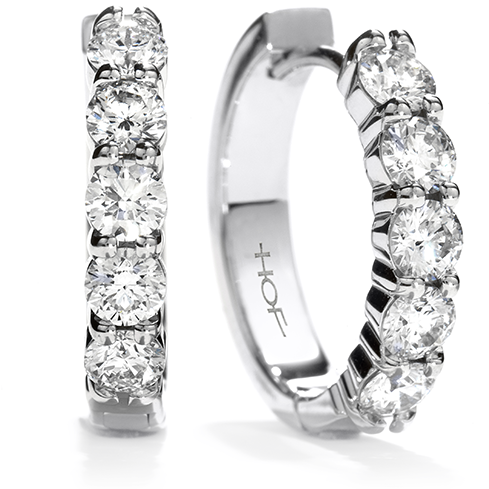 Hearts On Fire Mini Hoops (914x686), Png Download