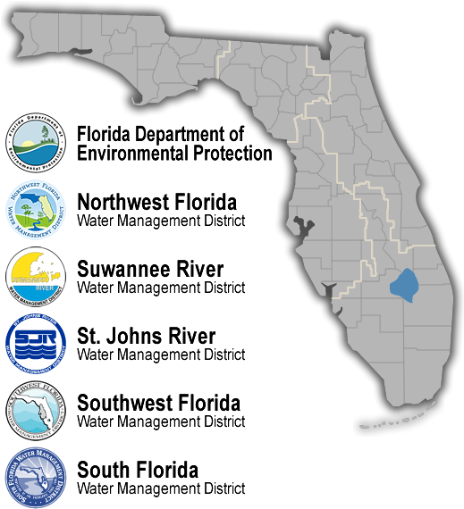 State Base Map - St. Johns River Water Management District (540x586), Png Download
