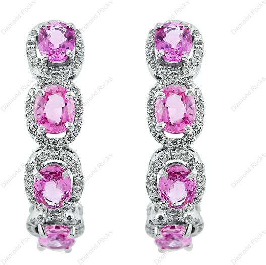 Sapphire Pink Oval - Diamond (600x600), Png Download