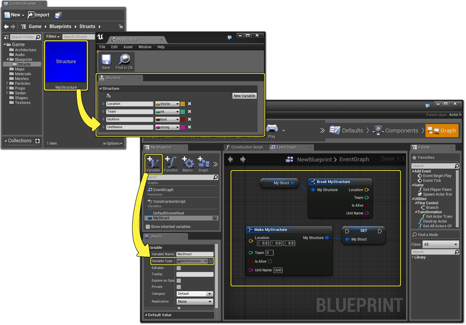 Stucts - Unreal Engine 4 Content Browser (1554x1085), Png Download