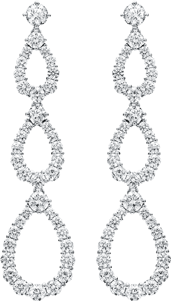 Diamond Loop By Harry Winston, Triple Diamond Loop - Chain (1200x800), Png Download