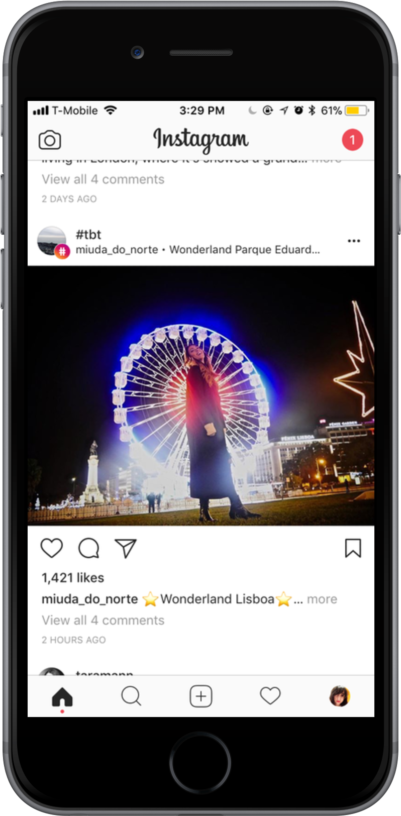 A Person Standing In Front Of A Ferris Wheel Is Great, - Instagram (2000x2000), Png Download
