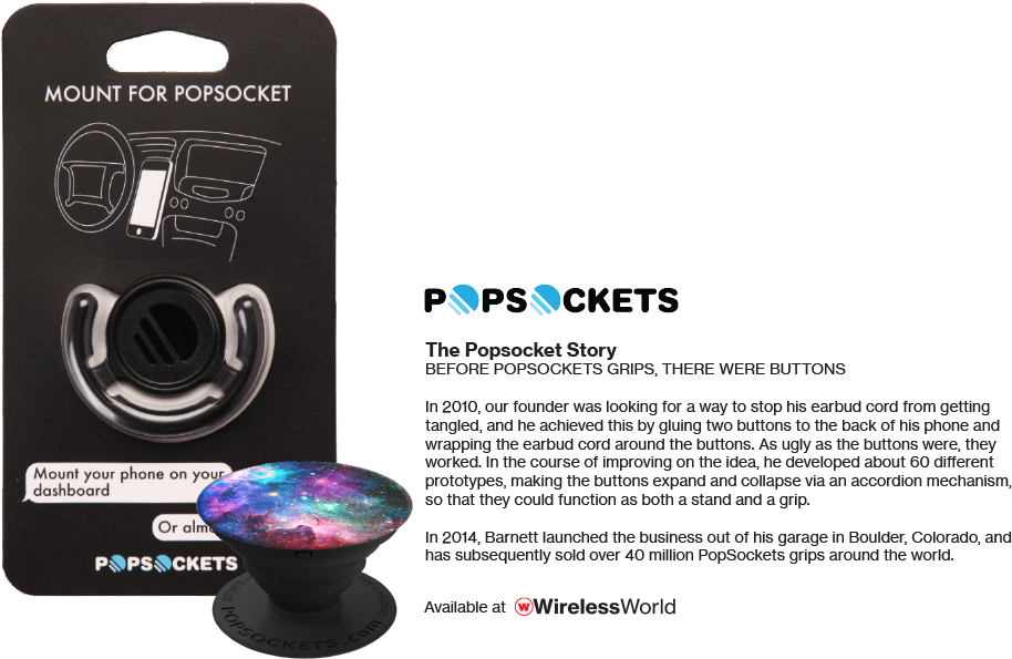 1 - Popsockets: Expanding Stand And Grip For Smartphones (1000x700), Png Download