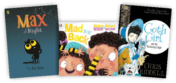 Laureate Chris Riddell With His Latest Goth Girl Title, - Mad In The Back By Michael Rosen (600x282), Png Download