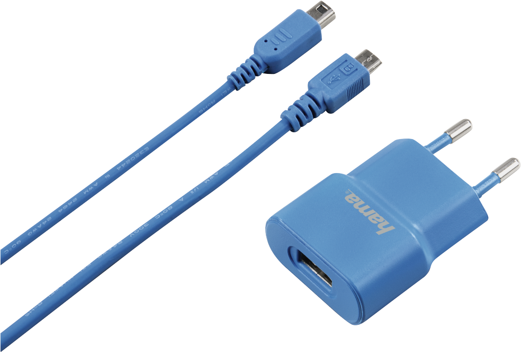 Usb Charger For Nintendo 3ds, Blue - Usb 3ds Charger (1100x1100), Png Download