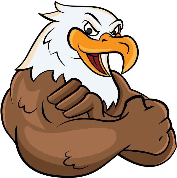 Eagle - Vector Mascota Aguila Png (858x821), Png Download
