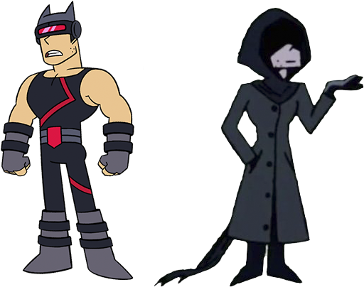 Laserblast-1 - Shadowy Figure Ok Ko (540x442), Png Download