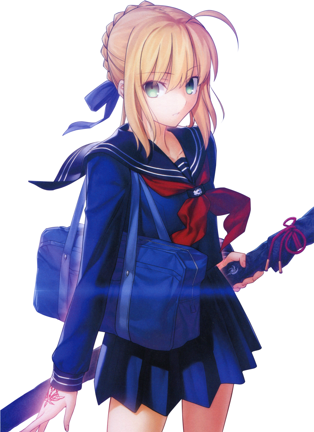 No Caption Provided - Fate Saber School Uniform (1024x1452), Png Download