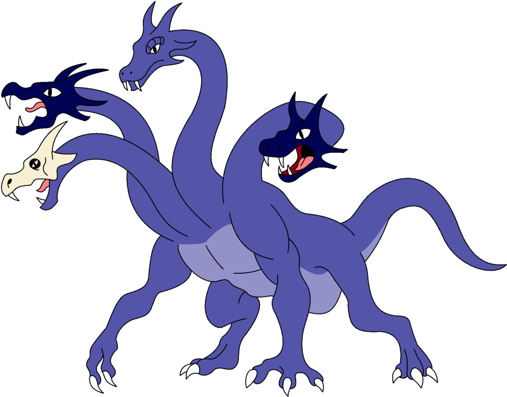 Dragon Clipart Hydra - Lernaean Hydra (1010x791), Png Download