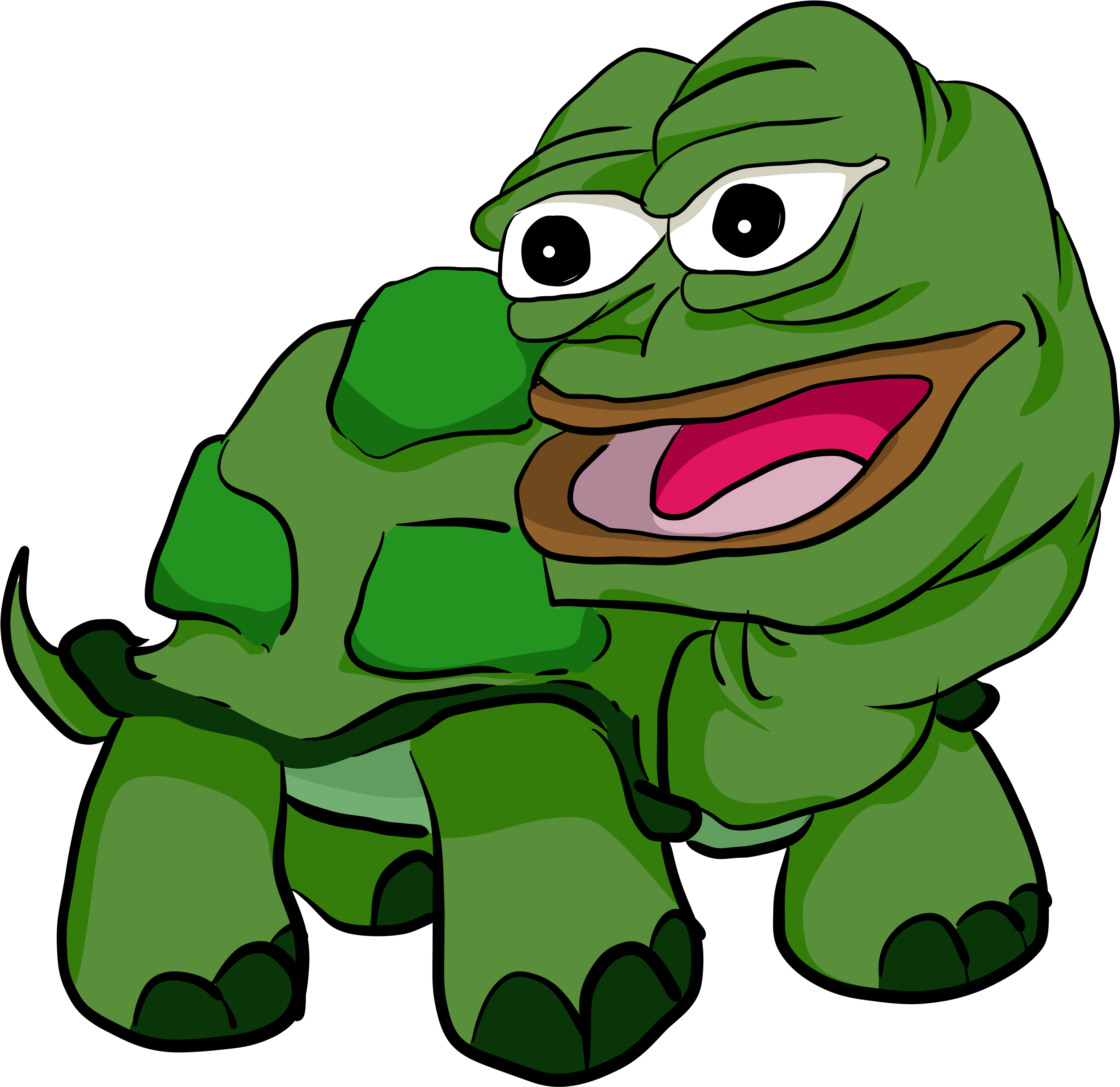 Pepe The Turtle (6600x10200), Png Download