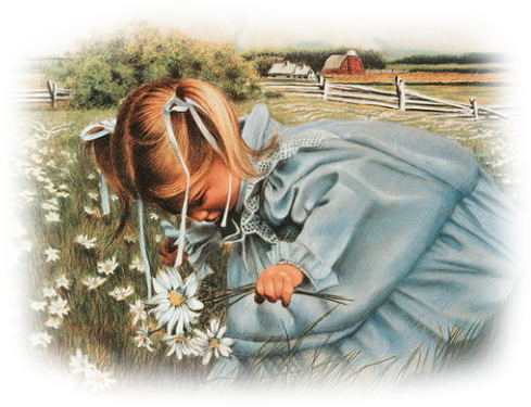 Enfants Filles Dessins - Drawing (489x375), Png Download