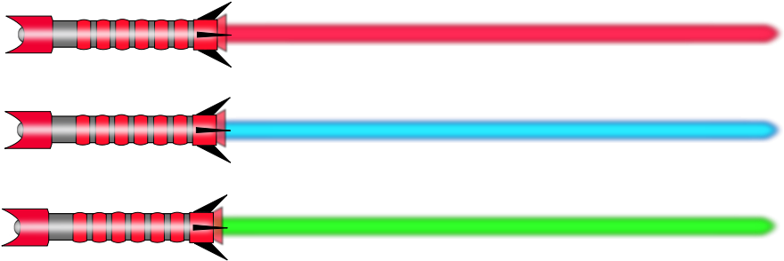 Light Saber Single Clipart Png For Web (900x321), Png Download