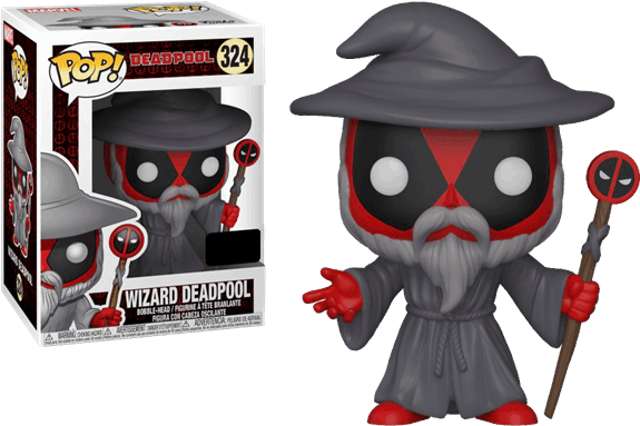 Deadpool Wizard Pop (600x600), Png Download