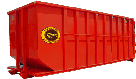 Roll Off Dumpster 8 Ft H X 22 Ft L X 8 Ft W - Shipping Container (487x328), Png Download