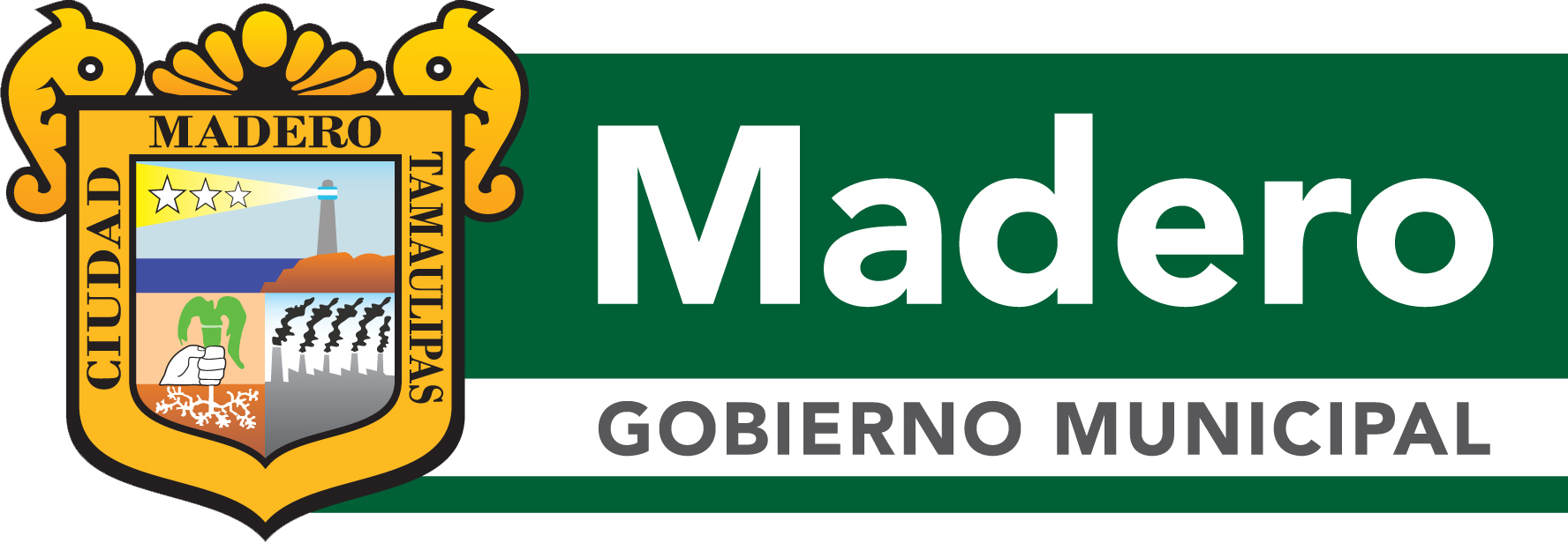 Municipio De Cd Madero Horizontal - Logo Municipio De Madero (1776x616), Png Download