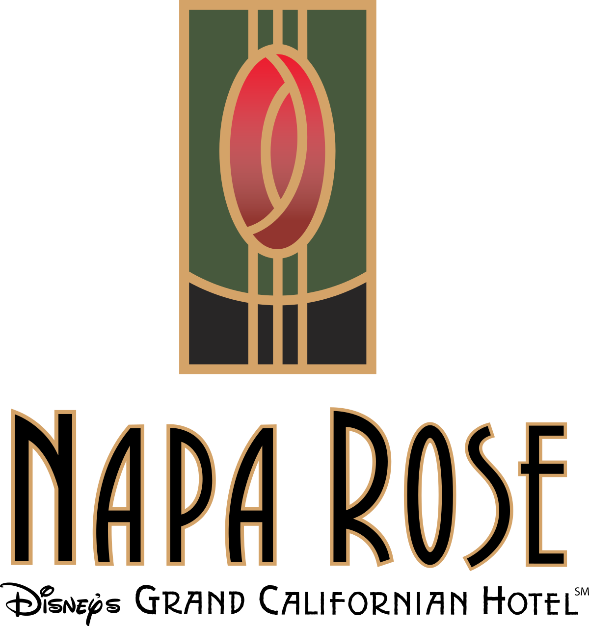 Napa Rose Disneyland Logo (1200x1276), Png Download