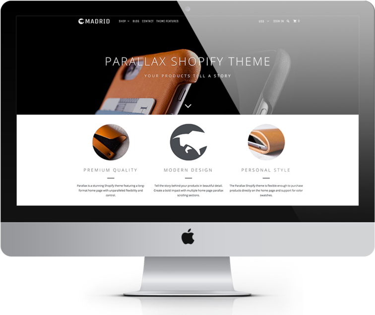 Parallax Theme / Madrid - Turbo Theme Shopify (900x675), Png Download