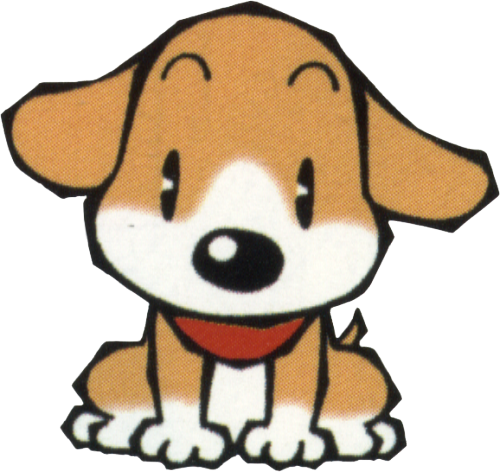Harvest Moon Game Dog (500x472), Png Download