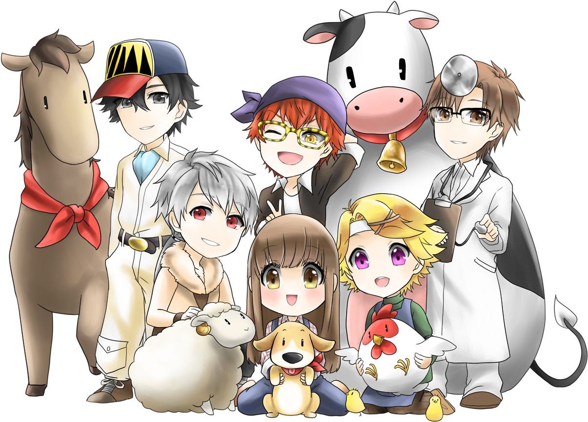 “mystic Messenger X Harvest Moon Mc As Claire Yoosung - Harvest Moon Claire X Gray (1280x914), Png Download