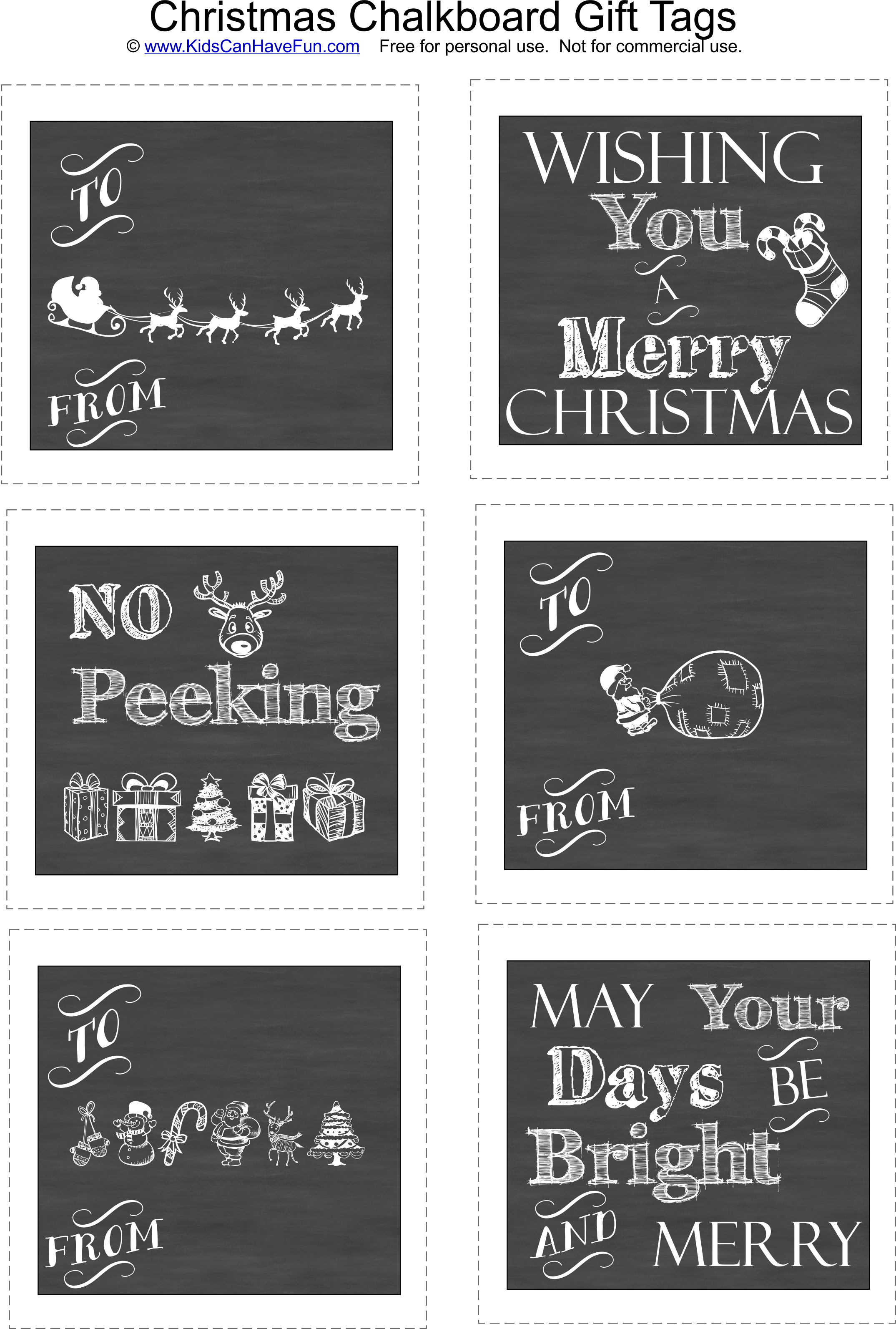 Christmas Square Chalkboard Gift Tags Http - Macarons At Midnight By M J O'shea (2149x3186), Png Download