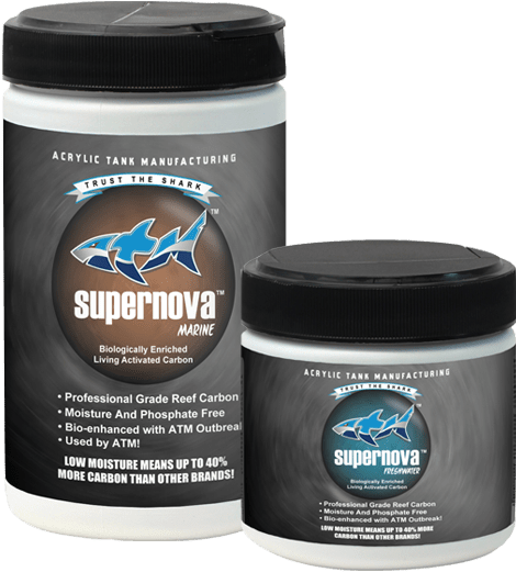 Atm Supernova Living Carbon - Atm Supernova Carbon Freshwater 16oz (750x665), Png Download