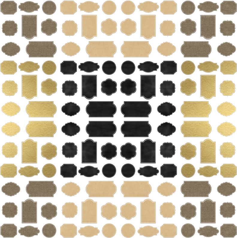 Burlap Gold Foil Vintage Paper Chalkboard Labels Fabric - Simplified Planner Bundle (800x800), Png Download