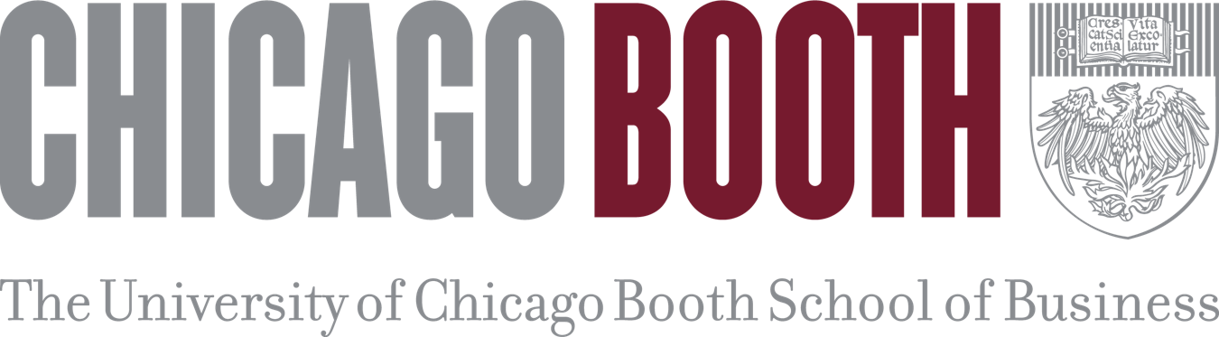 Logo Chicago Booth Bs - University Of Chicago Booth School Of Business Logo (1350x373), Png Download