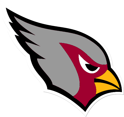"desert Cardinal" Arizona Logo Variation - Arizona Cardinals Black And White (600x600), Png Download