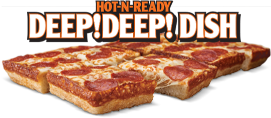 Related Image - Little Caesar Deep Deep Dish Precio (600x340), Png Download