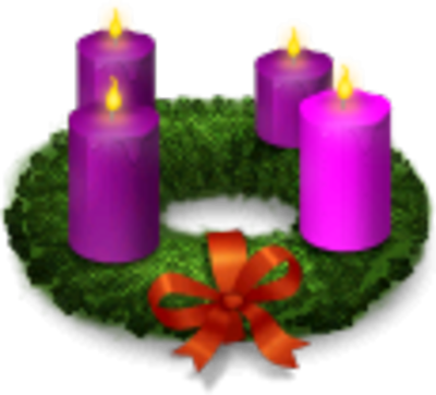 Advent Wreath Psd - Advent Wreath (400x362), Png Download