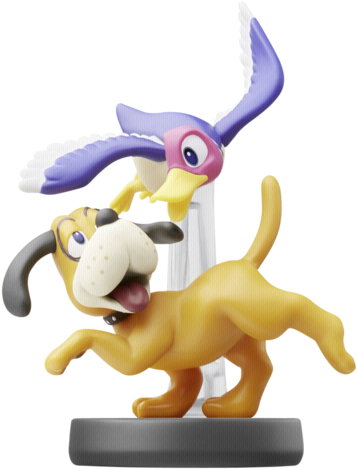Nintendo - Duck Hunt Duo Amiibo (super Smash Bros) (381x500), Png Download