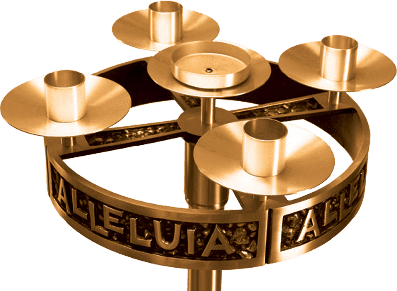 Advent Wreath (800x586), Png Download