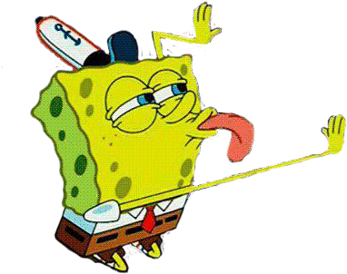 Spongebob Licking Spray - Spongebob Licking Meme Png (499x340), Png Download