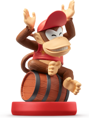 Diddy Kong Amiibo Figure - Diddy Kong Amiibo (301x400), Png Download