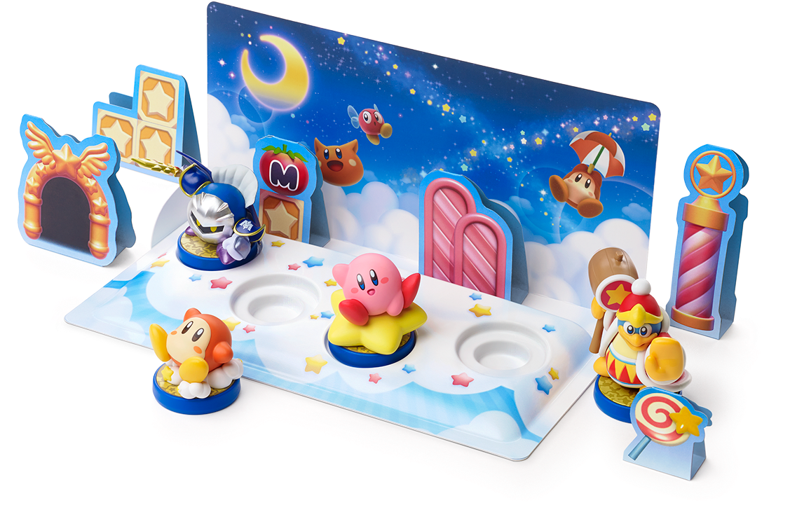 Kirby Amiibo Diorama Kit Star - Kirby Amiibo Diorama (1135x756), Png Download