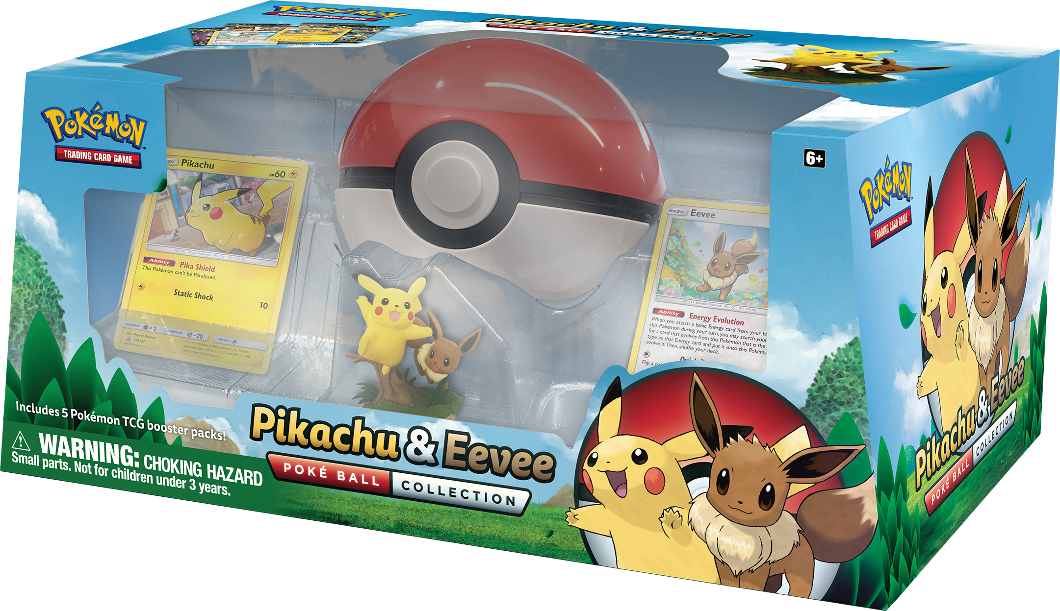 Pokemon Pikachu & Eevee Poke Ball Collection - Pokemon Tcg Pikachu And Eevee Poke Ball Collection (2161x1247), Png Download